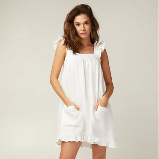White linen sundress Casablanca