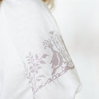 Sleeve embroidery details