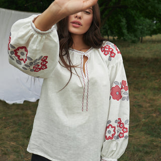 Ukrainian embroidered top