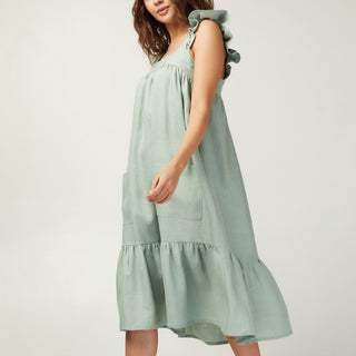 Light linen midi sundress Casablanca